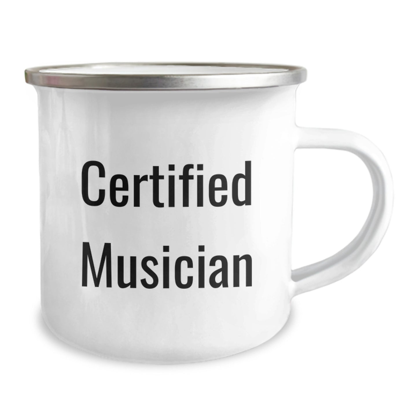 Funny Musician Gifts from Friends to Family, Musician Camping Mug, Certified Musician Quote for Christmas Unique Presents - Image 2