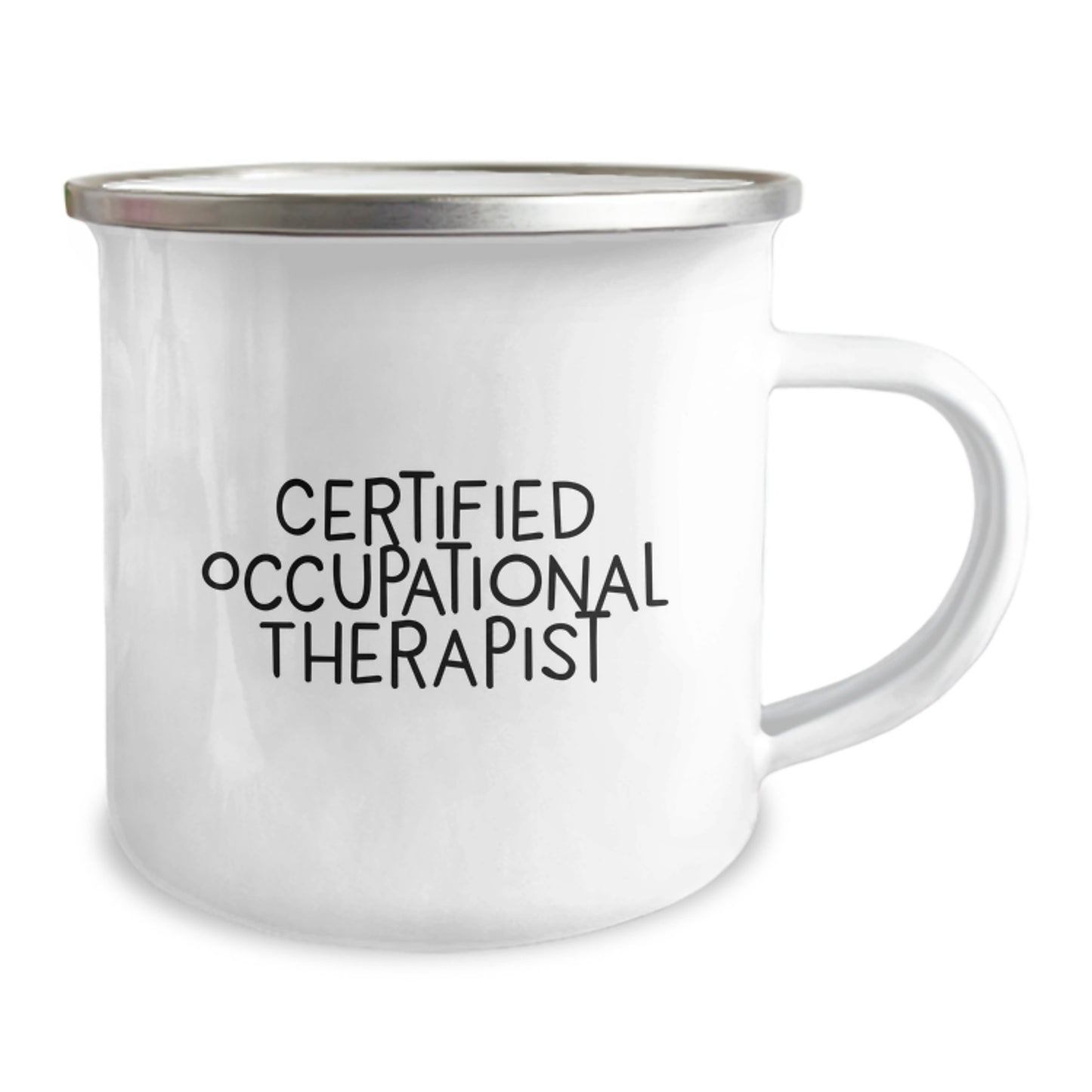 Funny Occupational Therapist Gift, Certified OT Valentine's Unique Gifts from Women, 12 oz Stainless Steel Camping Mug for Occupational Therapist Friends - Image 2