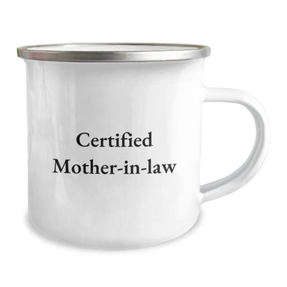 Funny Gifts from Men to Mom-in-law, Camping Mug for Christmas Unique Gifts, 'I'm the Mom-in-law, Don't Mess with Me' Quote Ceramic Mug - Image 2