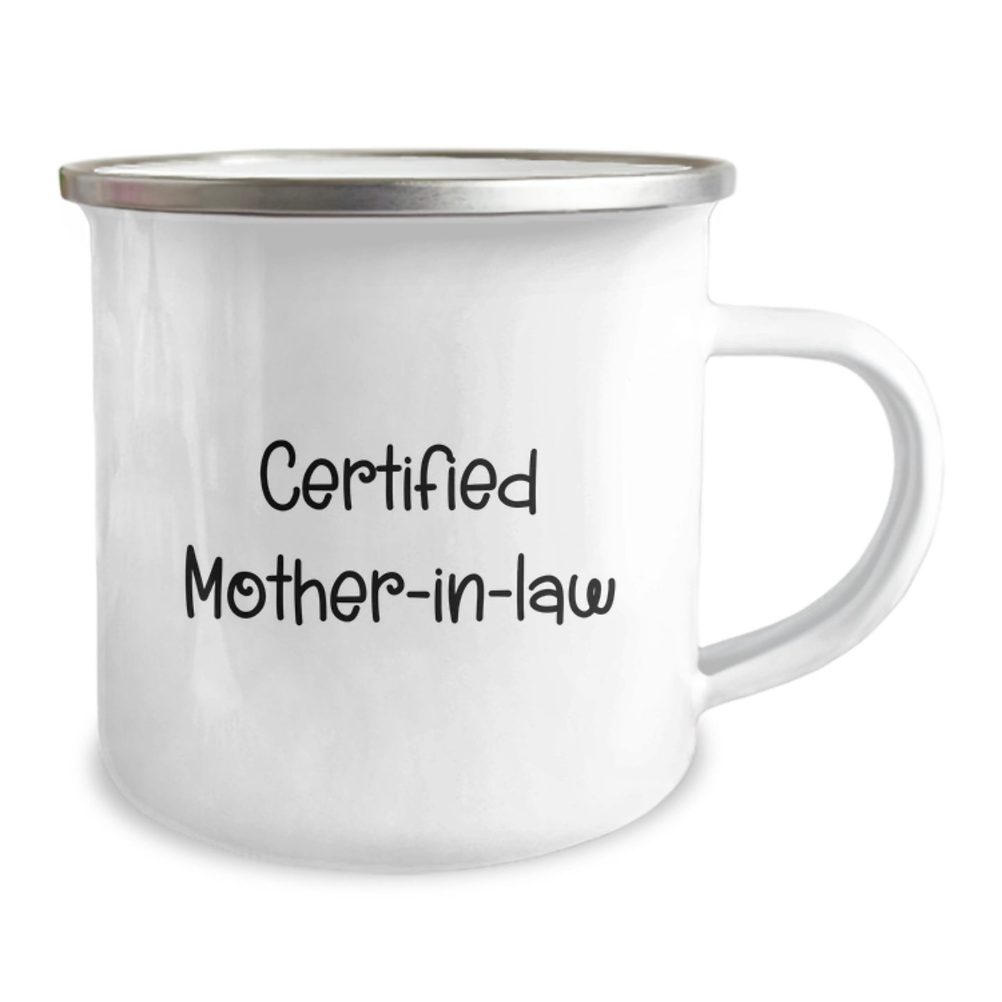 Funny Mom-in-law Gifts from Men to Wife's Mom, Certified Mom-in-law Camping Mug, Christmas Unique Presents for Her - Image 2
