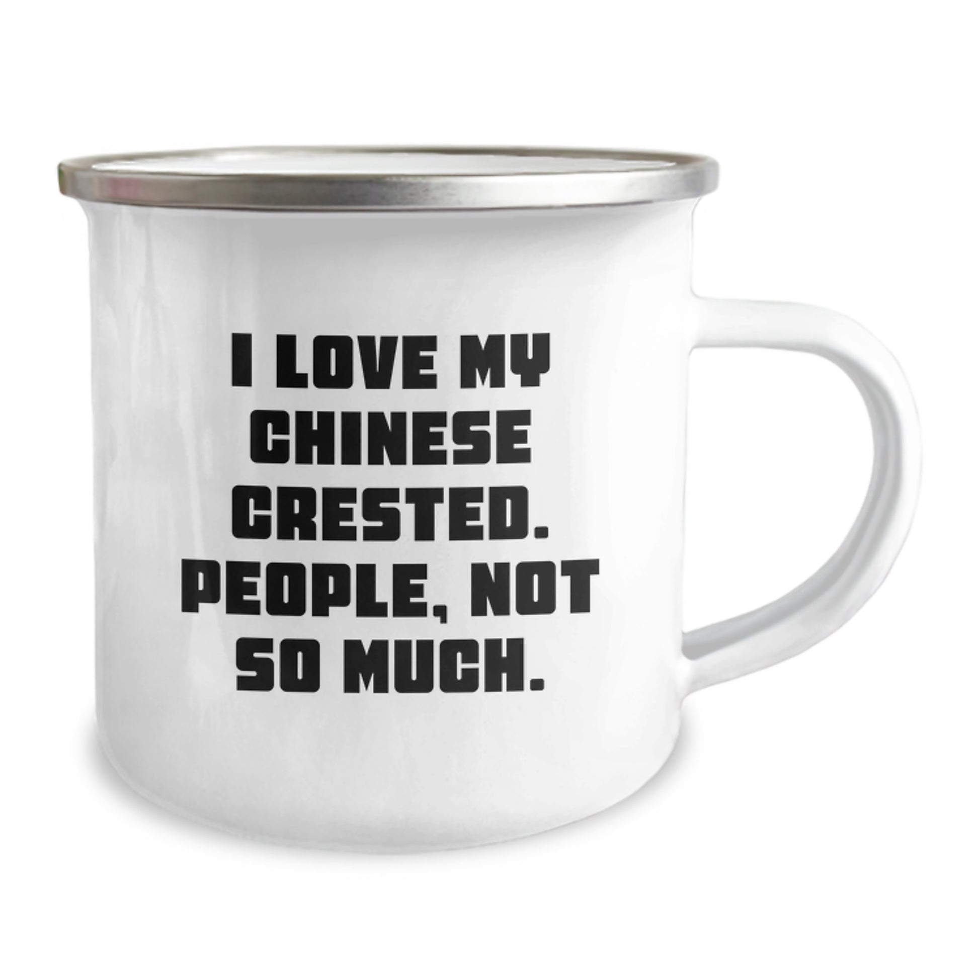 Funny Chinese Crested Dog Gifts for Him, Camping Mug, I Love My Chinese Crested, People Not So Much, Unique Christmas Memorable Presents for Dog Lovers - Image 2
