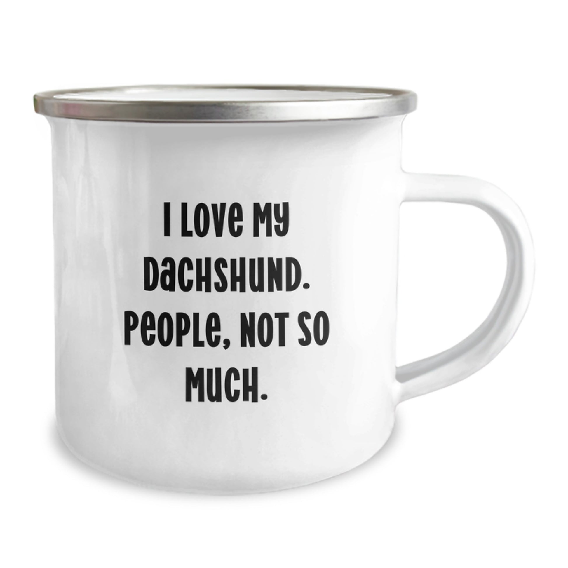 Dachshund Dog Lovers' Funny Camping Mug Gifts from Friends for Graduation, I Love My Dachshund, People Not So Much - Image 2