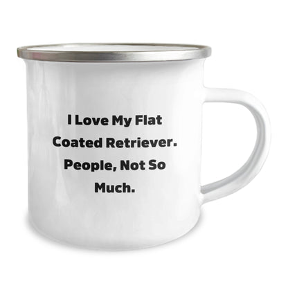 Funny Flat Coated Retriever Dog Gifts for Men, Women Friends - I Love My Flat Coated Retriever People Not So Much Christmas Unique Mug - Image 2