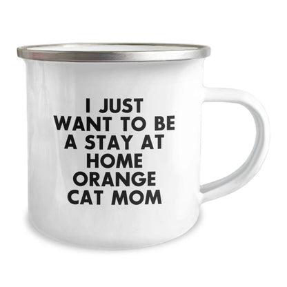 Orange Cat Camping Mug Gifts from Friends and Family for Orange Cat Mom Christmas Unique Gifts - Image 2