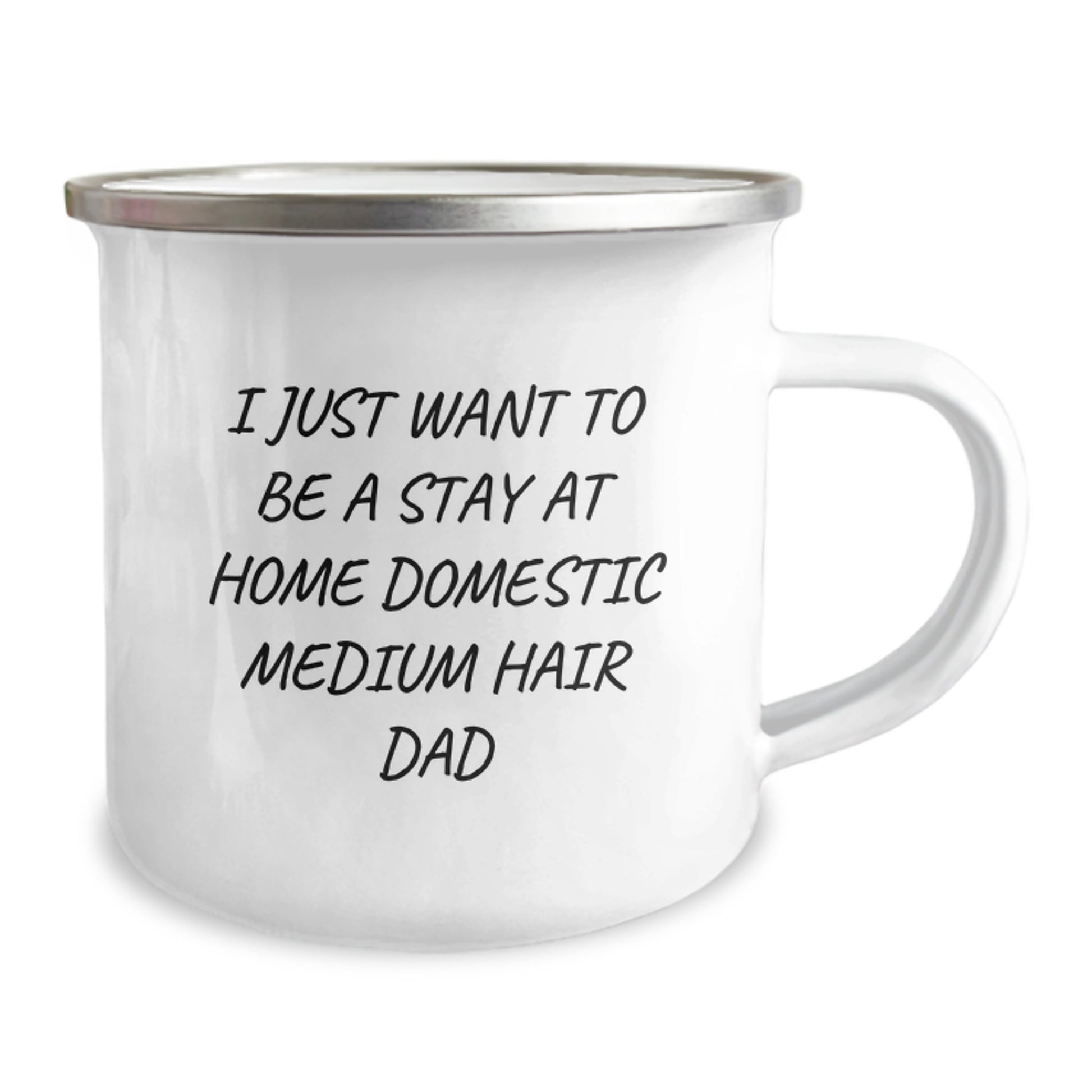 Funny Domestic Medium Hair Dad Camping Mug, Valentine's Unique Gifts from Men to Domestic Medium Hair - Image 2