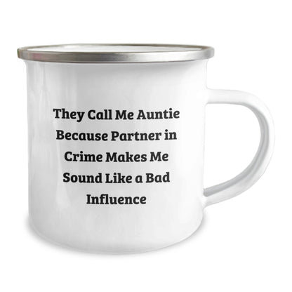 Funny Auntie Camping Mug Gifts from Men to Auntie on Birthday Unique - Image 2