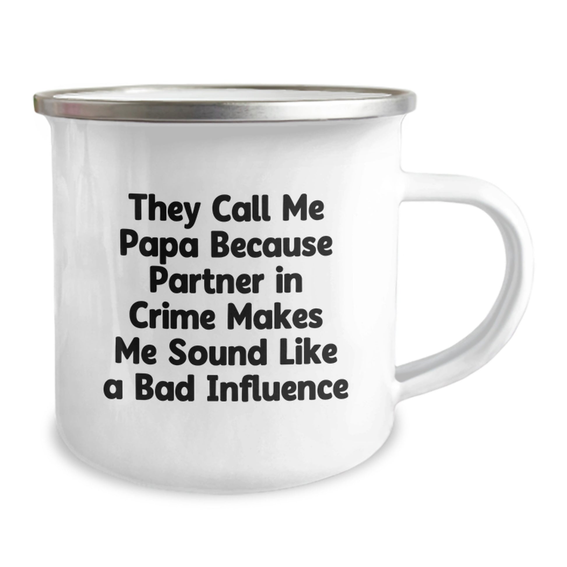 Funny Papa Camping Mug, Birthday Unique Gifts for Papa, Gifts from Men, Partners in Crime Mug, Papa is the Best - Image 2