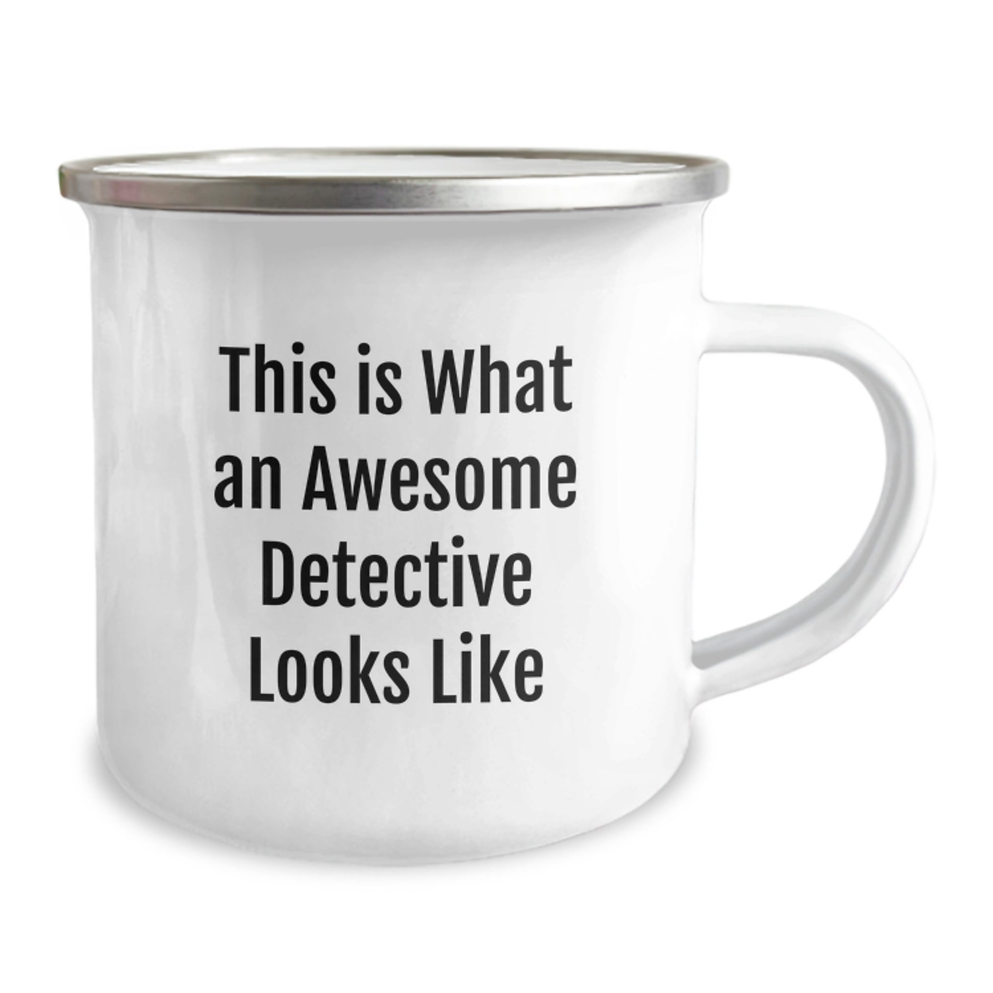 Funny Detective Camping Mug Gifts from Men Friends to Detective Men on Valentine's - 'This Is What An Awesome Detective Looks Like' - Image 2