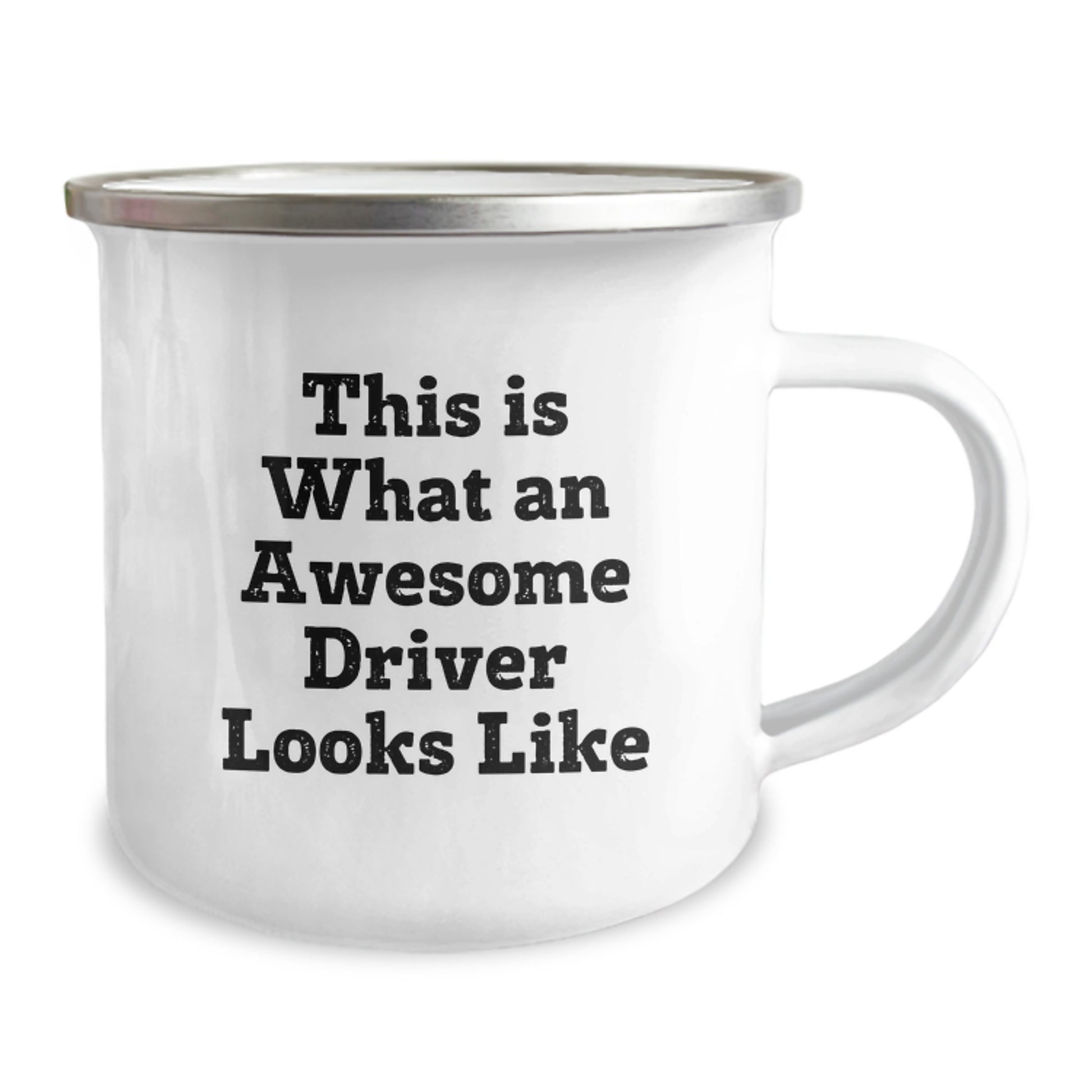 Funny Driver Gifts from Men for Driver Valentine's Unique Camping Mug, This Is What An Awesome Driver Looks Like Funny Quote Driver Camping Mug for Him - Image 2