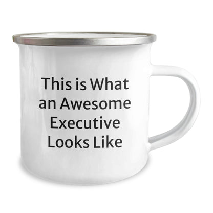 Funny Executive Gifts from Friends - This Is What 'An Awesome Executive Looks Like' Camping Mug for Valentine's Unique Gifts - Image 2