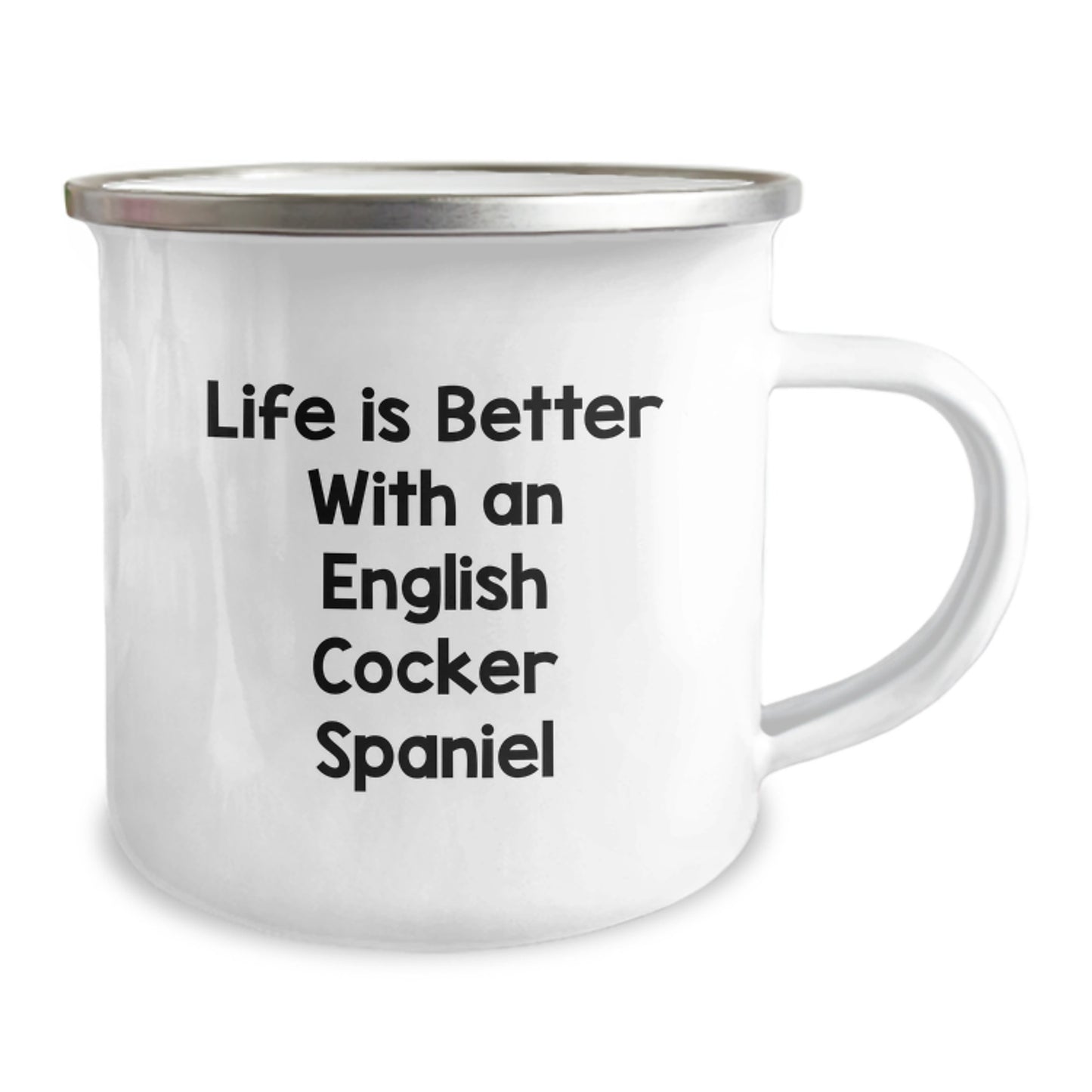 English Cocker Spaniel Dog Lover Gifts from Men to Family, Valentine's Unique Camping Mugs with Funny Quote Life Is Better With An English Cocker Spaniel - Image 2