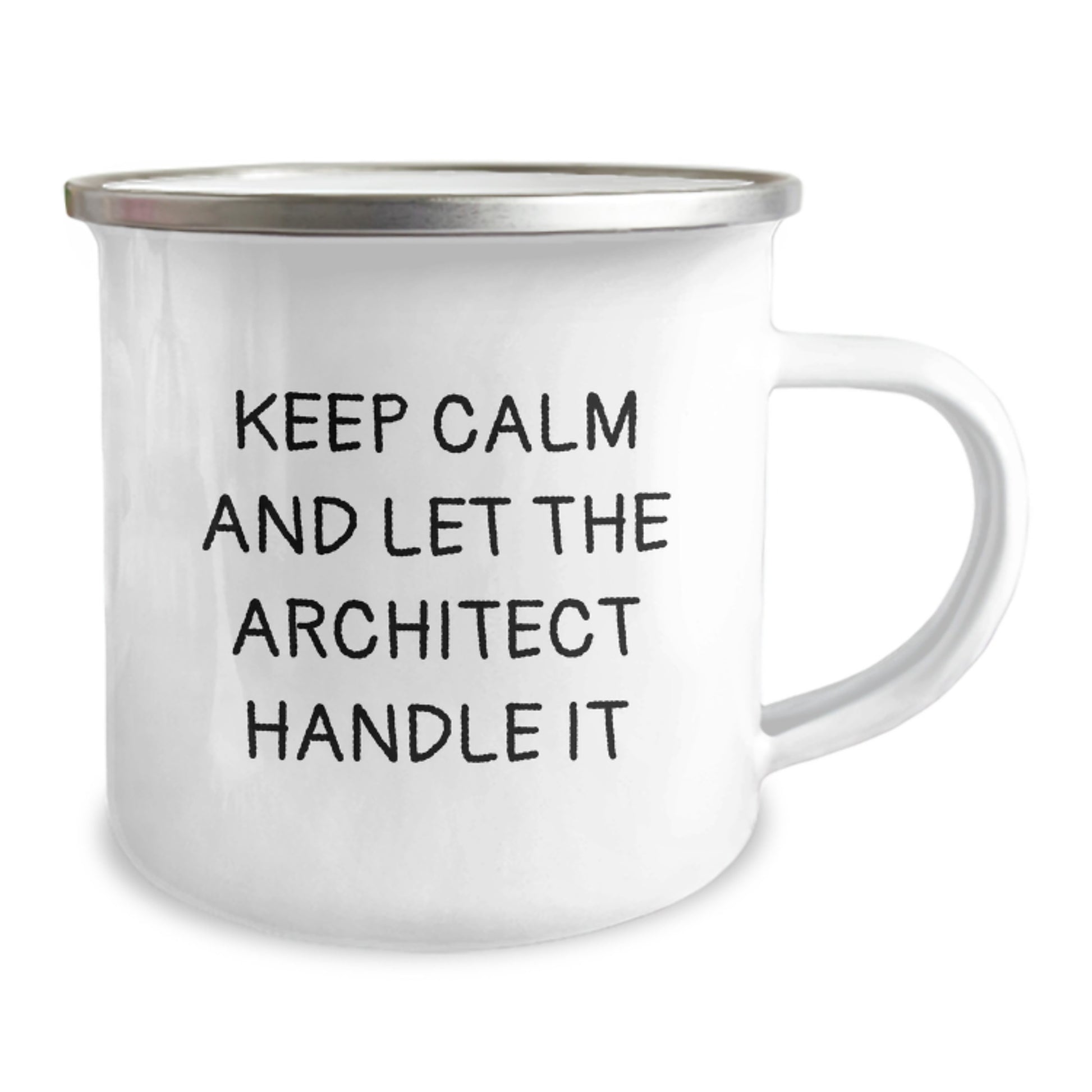 Funny Architect Christmas Unique Gifts from Friends for Men - Camping Mug with Keep Calm - Unique Present Idea - Image 2