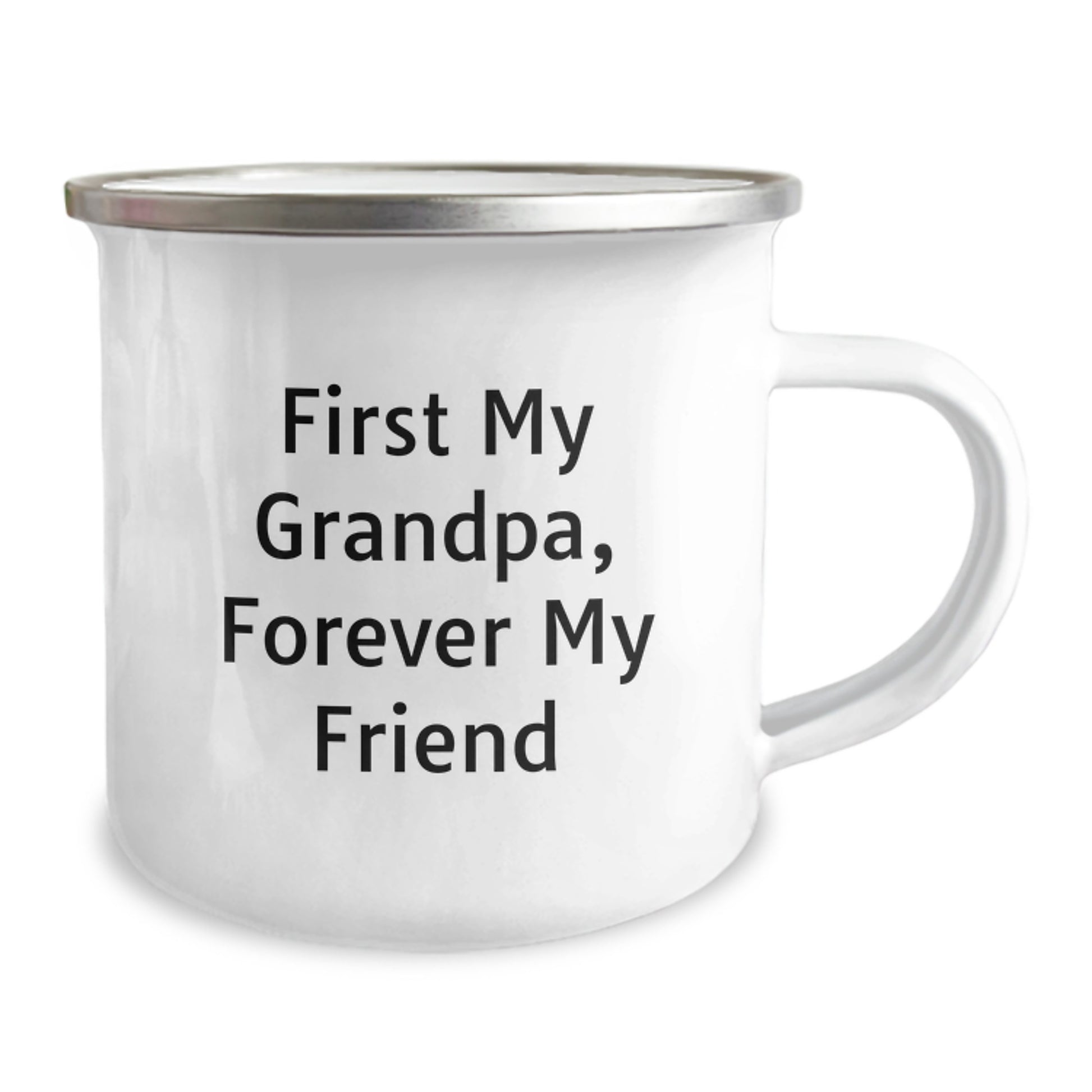 Funny Grandpa Gifts for Men - 'First My Grandpa, Forever My Friend' Camping Mug, Christmas Unique Presents from Family - Image 2