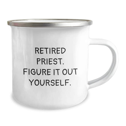 Cute Funny Gifts from Men to Priest on Valentine's Unique Camping Mug - Image 2