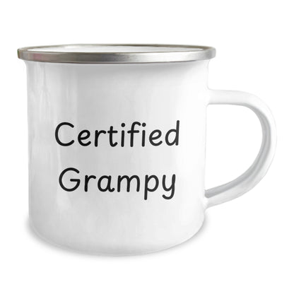Funny Grampy Camping Mug Gifts from Men to Grampy, Unique Christmas Unique Gifts for Grampy, Camping Mug for Grampy's Next Adventure - Certified Grampy - Image 2