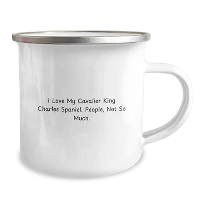 Funny Cavalier King Charles Spaniel Dog Lover Gifts from Family for Christmas Unique Mugs with I Love My Cavalier King Charles Spaniel People Not So Much Quote - Image 2