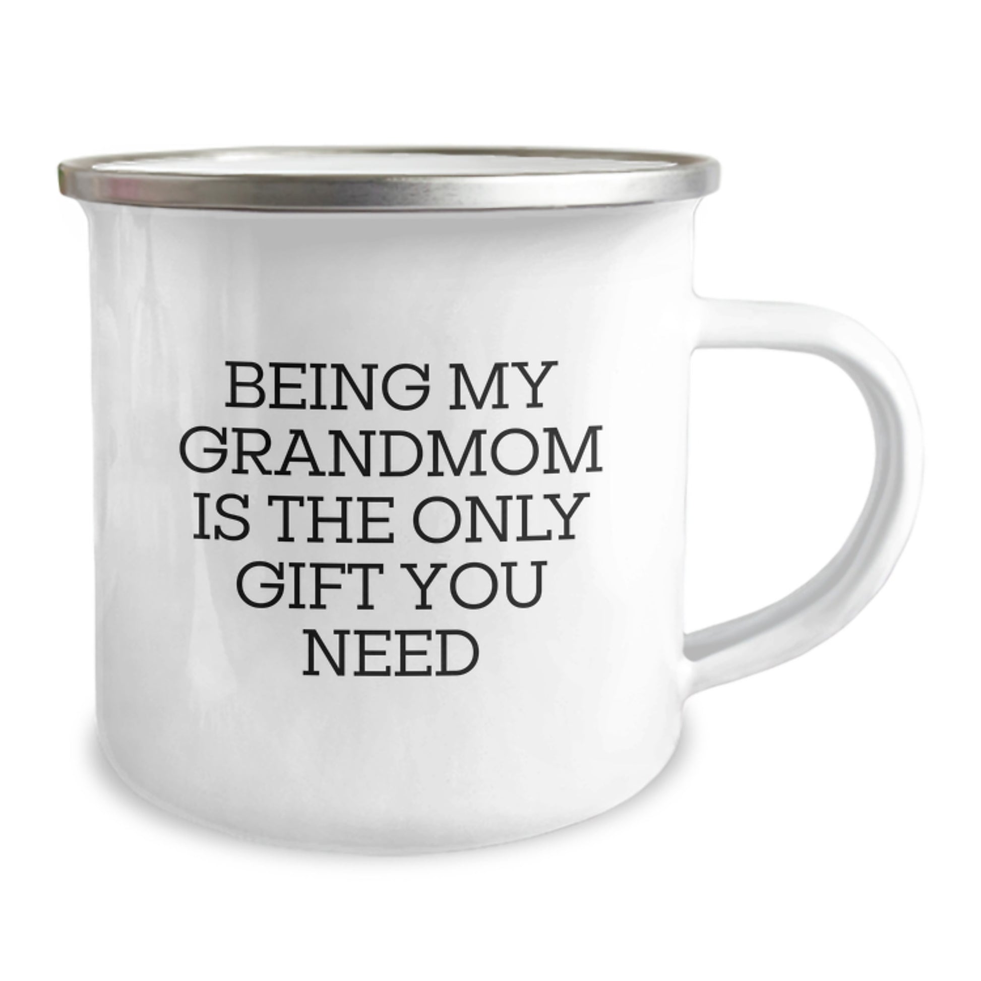 Grandmom Gifts from Us, Being My Grandmom Is The Only Gift You Need Funny Camping Mug for Birthday, Gifts for Grandmom, 12 oz Stainless Steel with Enamel Finish - Image 2