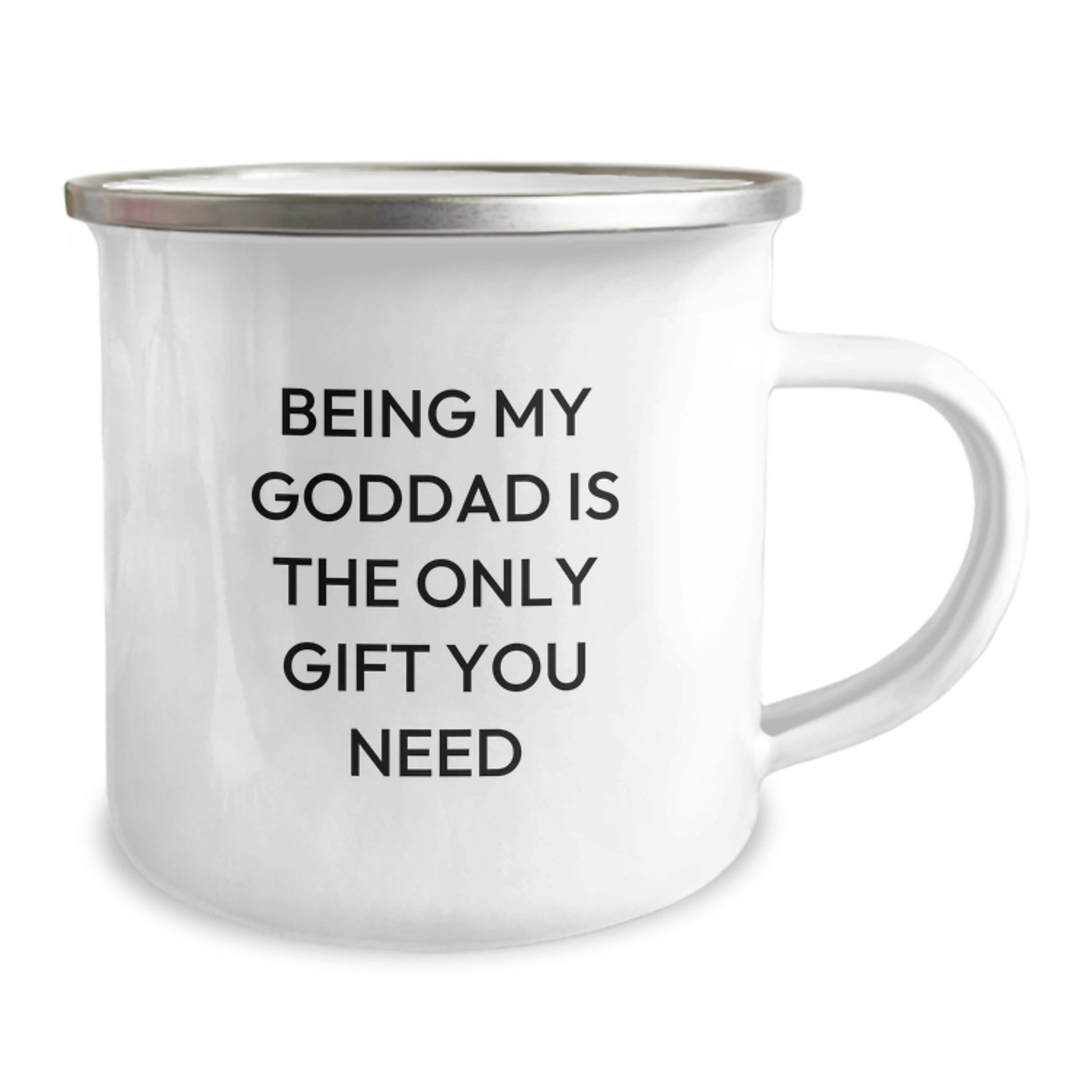 Goddad Gifts from Men for Him - Funny Camping Mug, 'Being My Goddad Is The Only Gift You Need' - Birthday Unique Gifts - Image 2