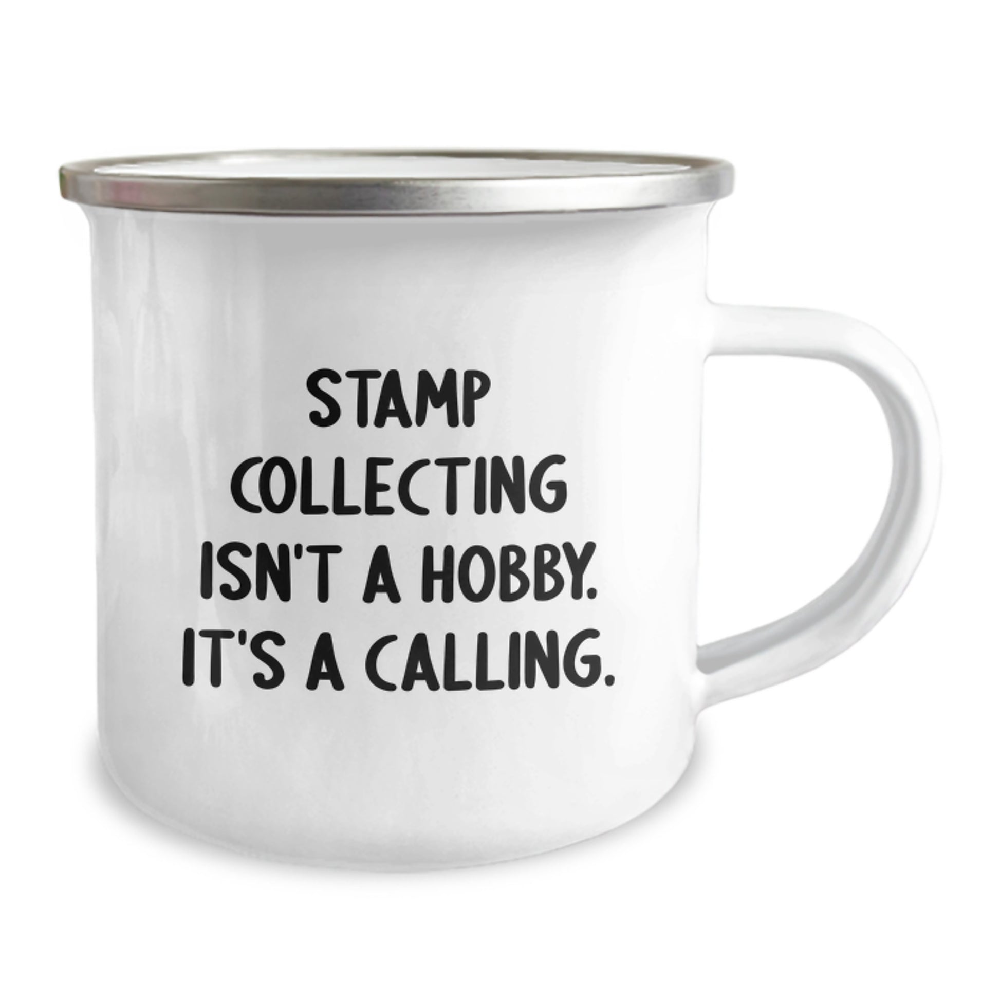 Funny Quote Stamp Collecting Gifts for Men Women Friends Coworkers Family - Christmas Unique Camping Mug - Image 2