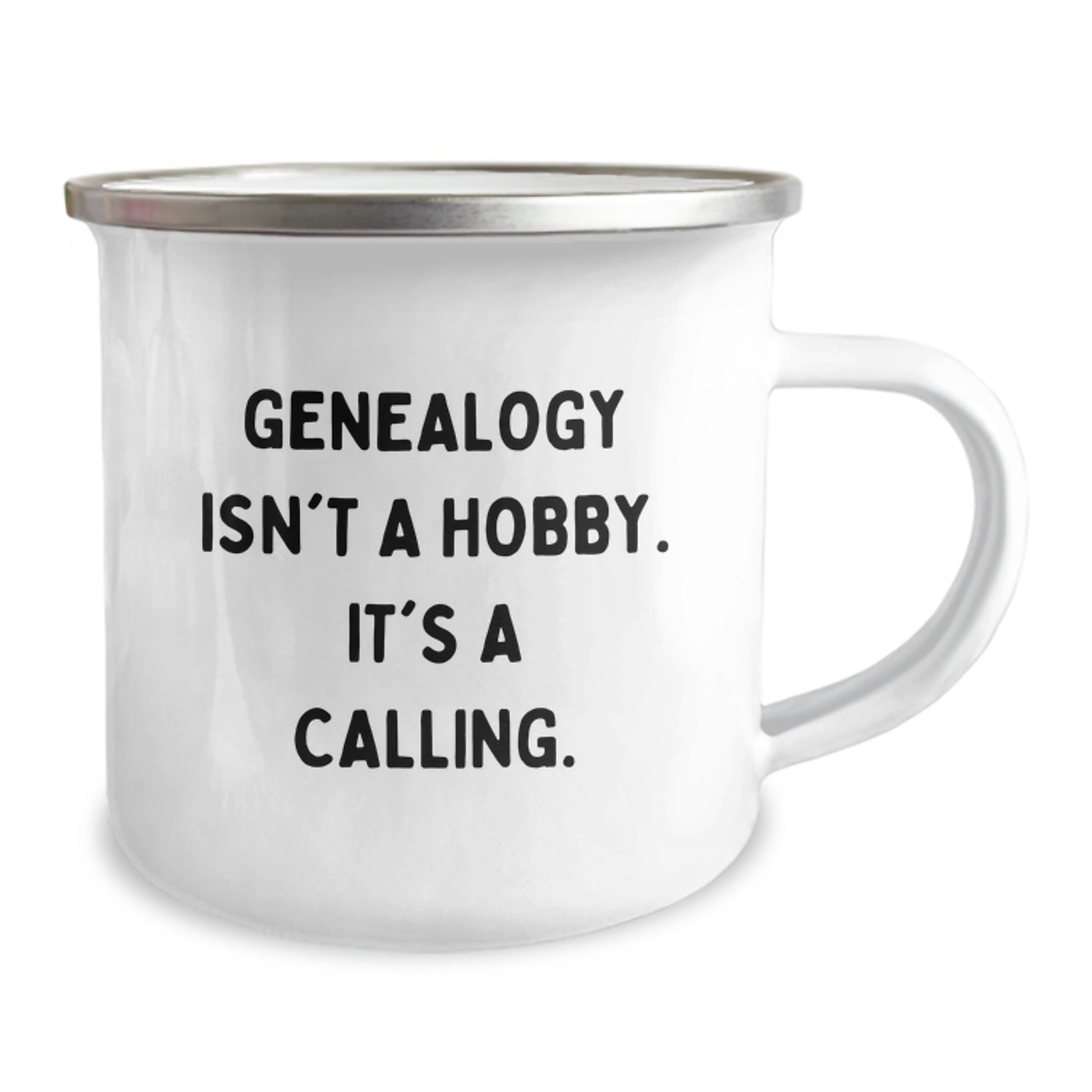 Genealogy Gifts for Men - Funny Camping Mug - 'Genealogy Isn't A Hobby. It's A Calling.' Christmas Unique Ideas for Family Genealogy Enthusiasts - Image 2