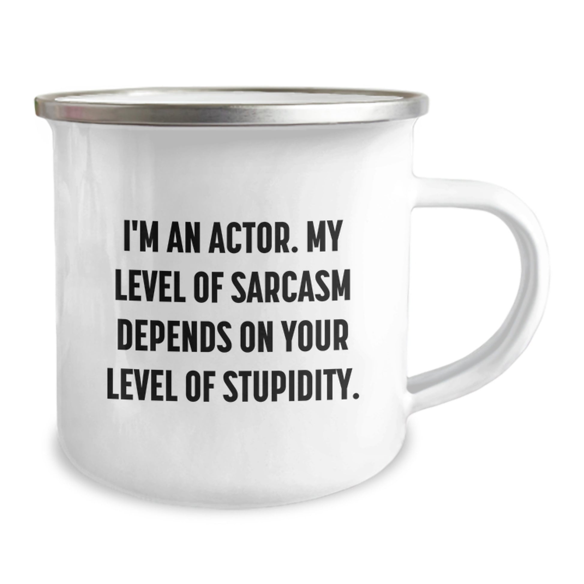 Gifts from Friends for Actor Men - Funny Camping Mug with Sarcasm Quote, Perfect Christmas Unique Gifts - Image 2