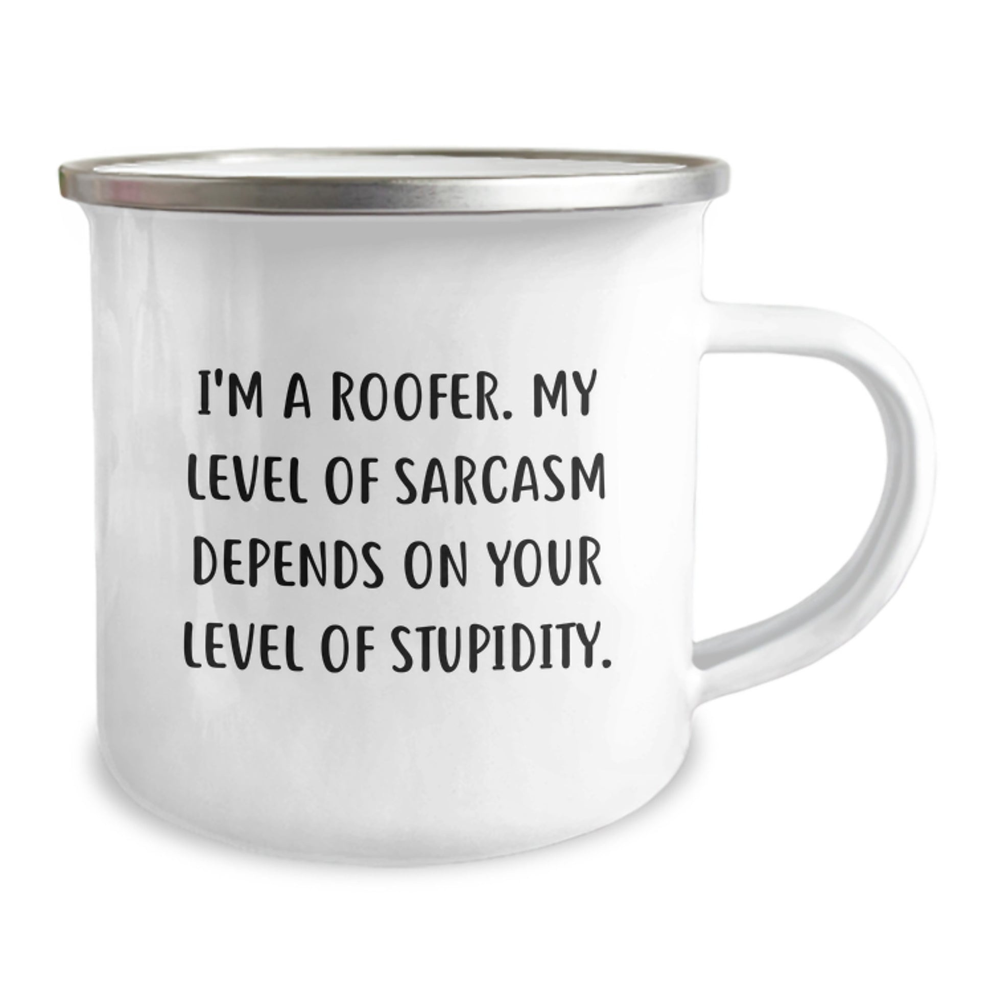 Funny Roofer Gifts for Men, Unique Camping Mug with Sarcastic Quote, Gifts from Friends to Family - Image 2