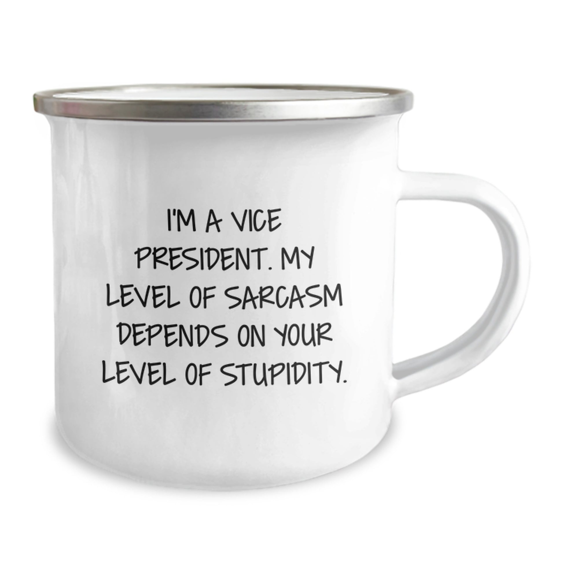 Funny Vice President Gifts for Men - I'm A Vice President, My Level Of Sarcasm, Camping Mug for Christmas Unique Gifts from Friends - Image 2