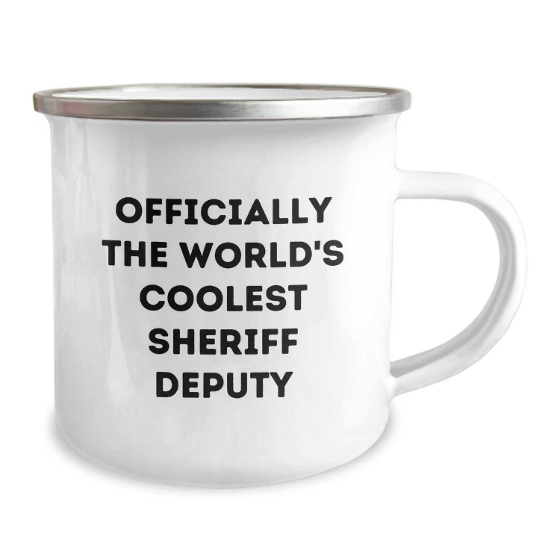 Funny Sheriff Deputy Gifts for Men, World's Coolest Camping Mug, Christmas Unique Presents from Friends to Family - Image 2