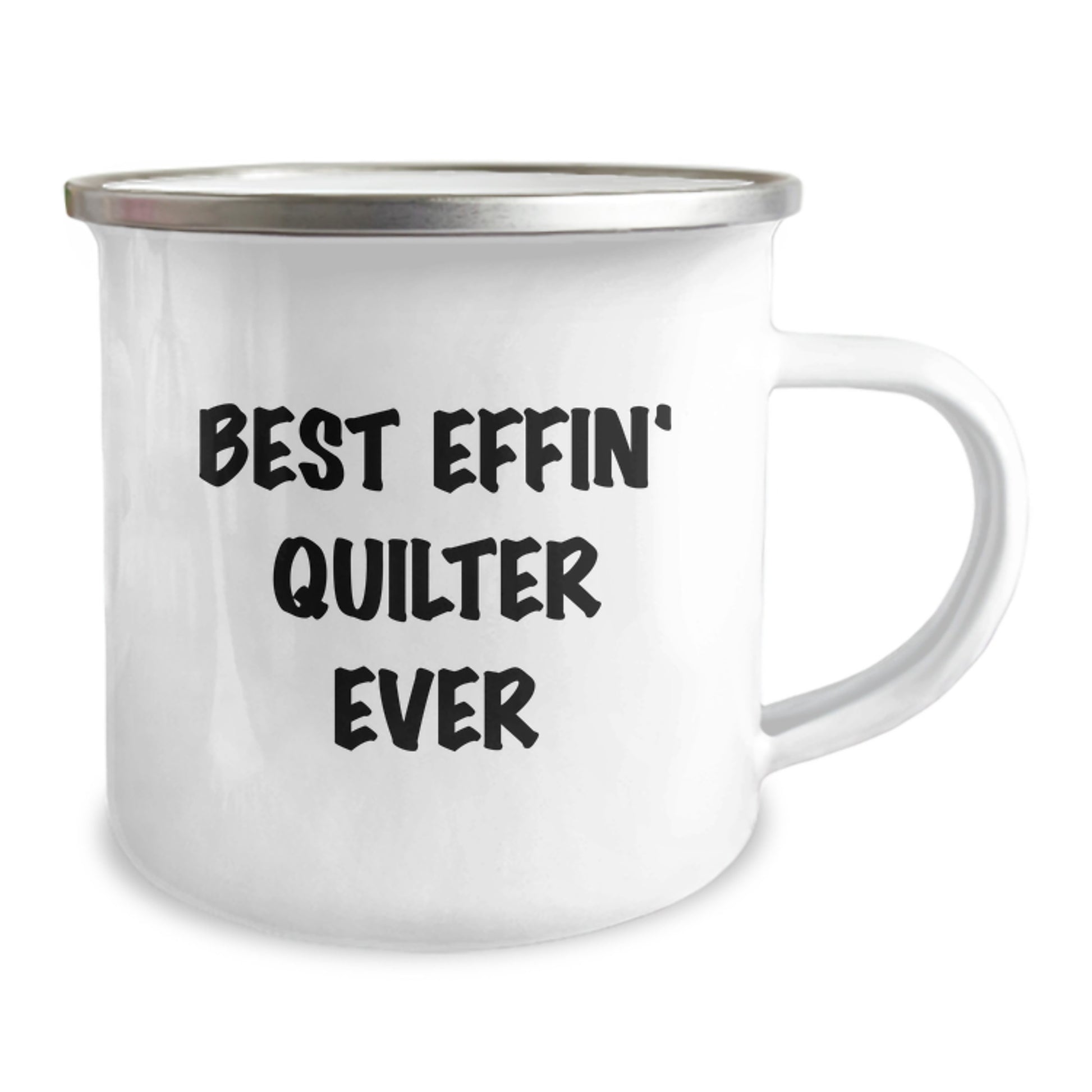 Funny Quilter Gifts from Friends for Quilter - Best Effin' Quilter Ever Camping Mug, Perfect Christmas Unique Gifts - Image 2