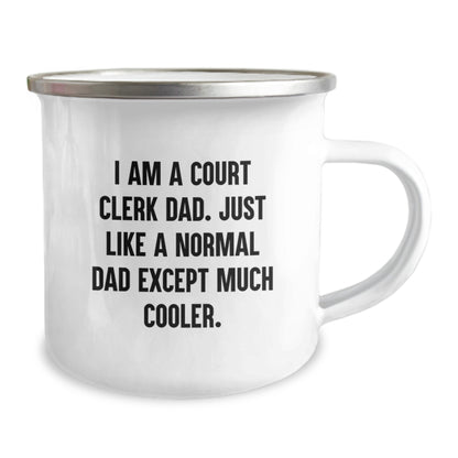 Court Clerk Dad Camping Mug Funny Valentine's Unique Gifts from Family - Image 2