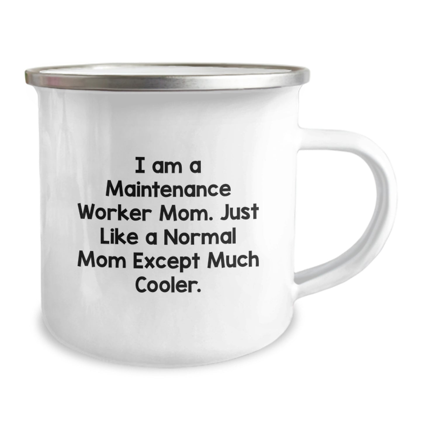 Funny Maintenance Worker Mom Camping Mug, Unique Gifts for Maintenance Worker Men, Valentine's Unique Gifts from Family - Image 2