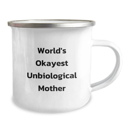 Funny Unbiological Mother Unbiological Mother Gifts from Men to Unbiological Mother World's Okayest Unbiological Mother Christmas Unique Gifts - Image 2