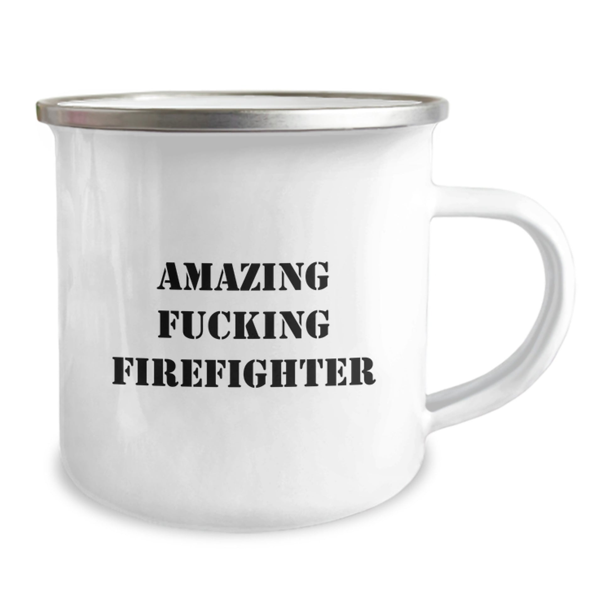 Funny Firefighter Gifts from Friends, Christmas Unique Mugs for Firefighter Men, Amazing F--king Firefighter Camping Mug - Image 2
