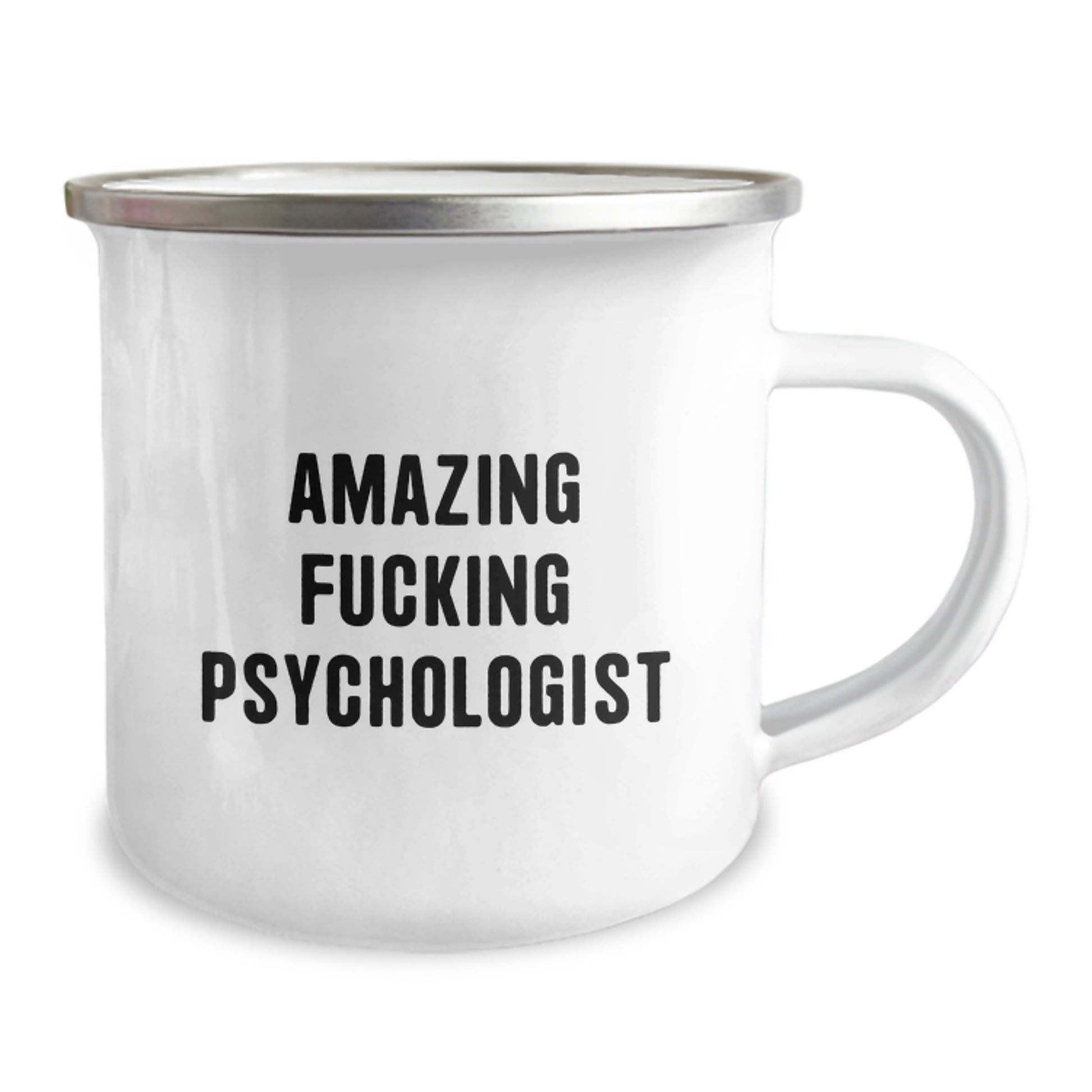 Funny Psychologist Gifts from Friends, Amazing 'F--king' Psychologist Quote on Camping Mug, Christmas Unique Gifts for Men - Image 2