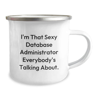 Funny Quote Database Administrator Camping Mug Gifts from Friends for Christmas Unique - Image 2