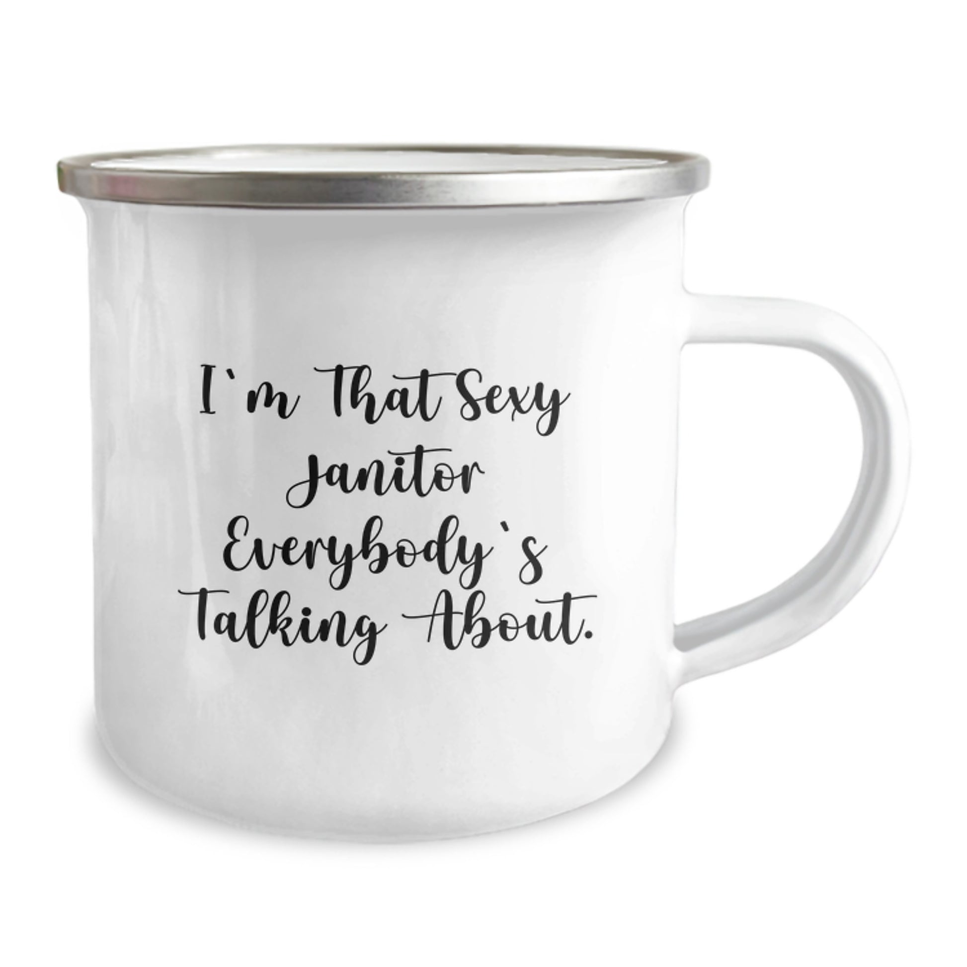 Funny Janitor Gifts for Christmas - Sexy Janitor Quote on Camping Mug for Friends and Family, Unique Janitor Staff Appreciation Gifts, Janitor Mug for Men - Image 2