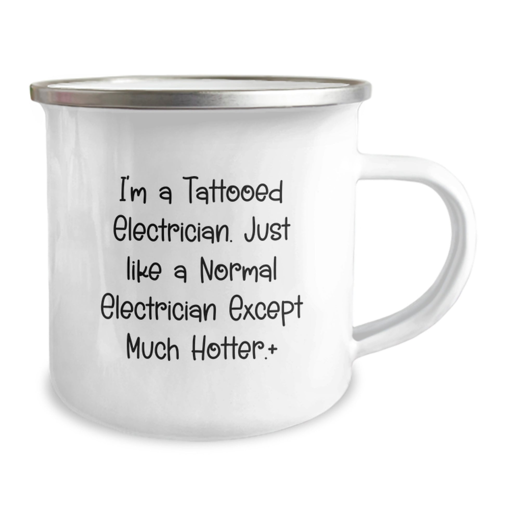 Funny Electrician Gifts for Men Christmas Unique Mugs, I'm A Tattooed Electrician Gifts from Friends to Family, Electrician Camping Mug - Image 2