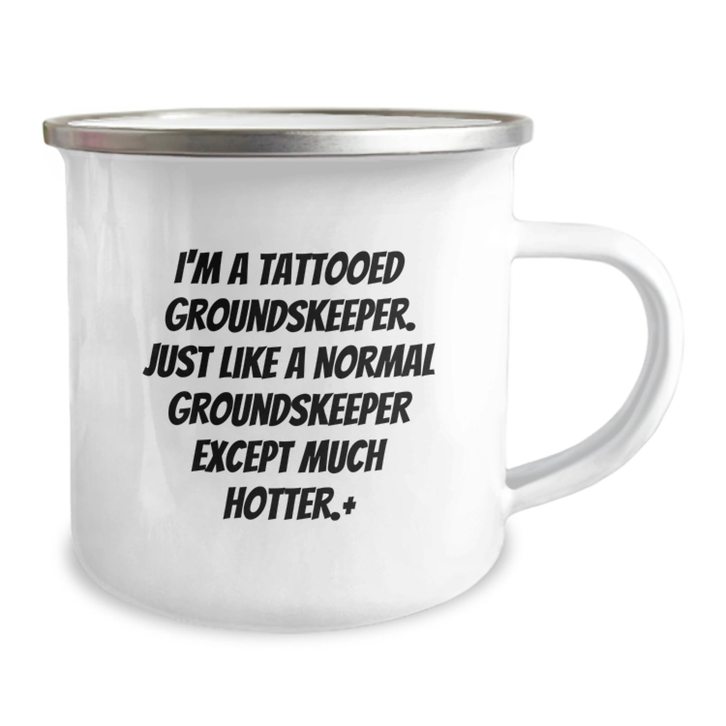 Funny groundskeeper Gifts for Men - Unique Camping Mug with I'm A Tattooed groundskeeper - Christmas groundskeeper Mugs, Unique groundskeeper Coffee Mug, Funny groundskeeper Present - Image 2