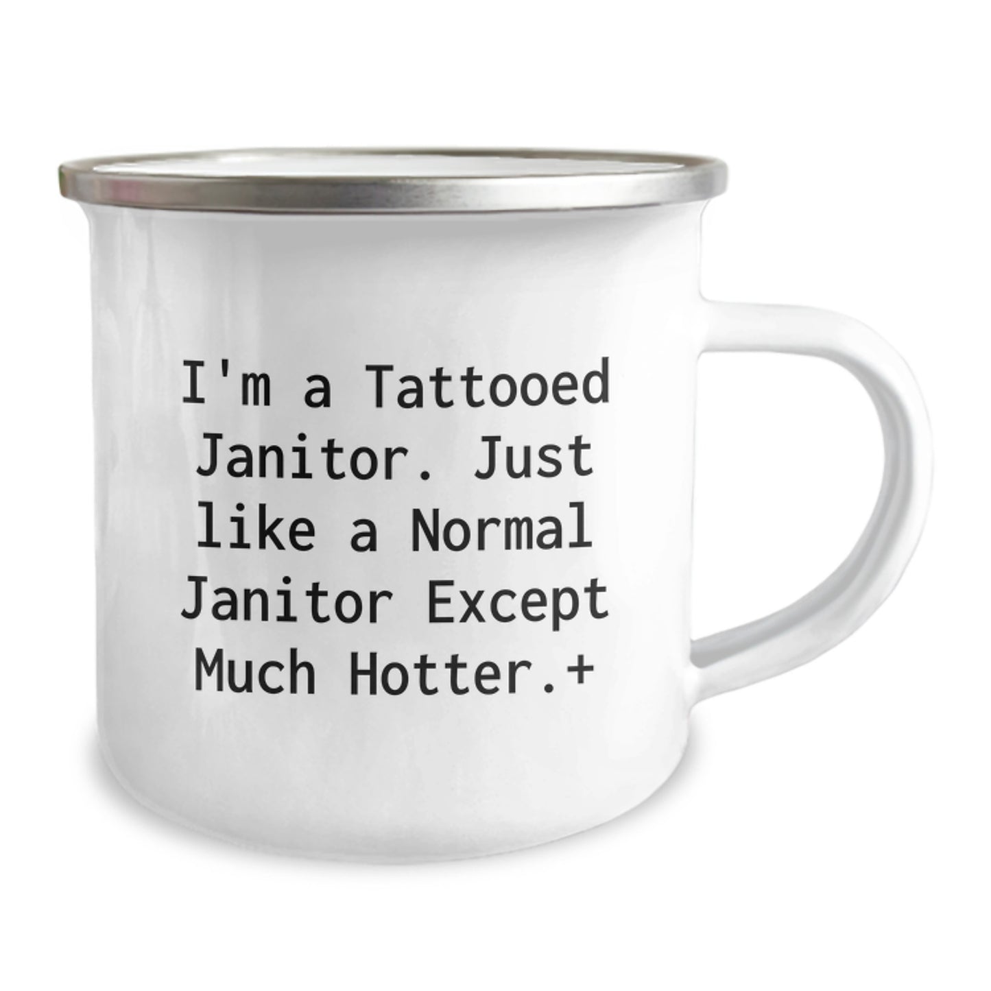 Funny Janitor Gift Ideas - 'I'm A Tattooed Janitor' Christmas Unique Gifts for Men, Women, Coworkers, Family - Image 2