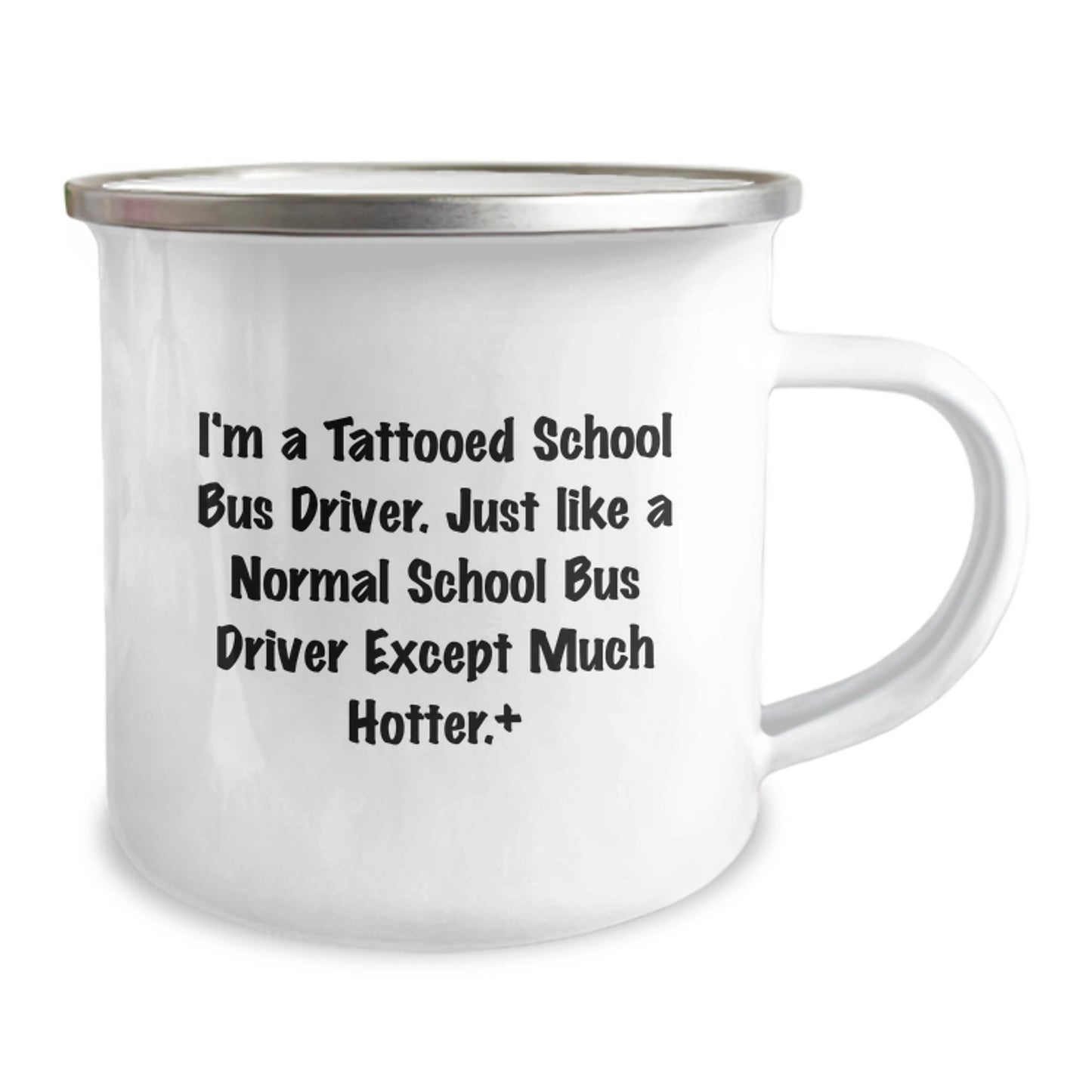 Funny School Bus Driver Gifts from Men to School Bus Driver Friends - 'I'm A Tattooed School Bus Driver...' - Image 2