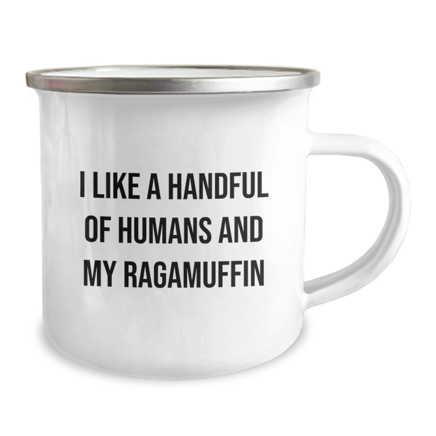 Ragamuffin Cat Lovers Funny Gifts for Friends Family with 'I Like A Handful Of Humans And My Ragamuffin' Quote Christmas Unique Presents from Mom to Daughter - Image 2