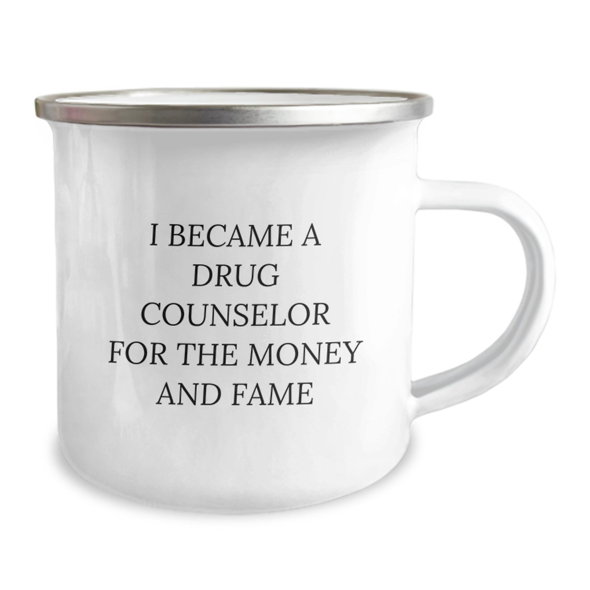 Funny Drug Counselor Gifts for Men from Friends, Unique Christmas Unique Gifts for Drug Counselor Lovers, Funny Camping Mug for Men, I Became A Drug Counselor For The Money And Fame - Image 2
