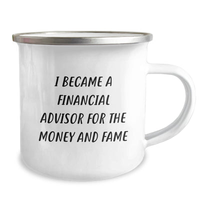 Funny Gifts from Friends for Financial Advisors, Unique Camping Mug, Christmas Unique Gifts for Women, Men - Image 2