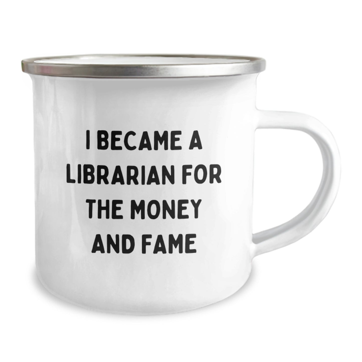 Funny Librarian Gifts - I Became A Librarian For The Money And Fame - Christmas Unique Gifts for Librarian Friends and Family from Men - Image 2