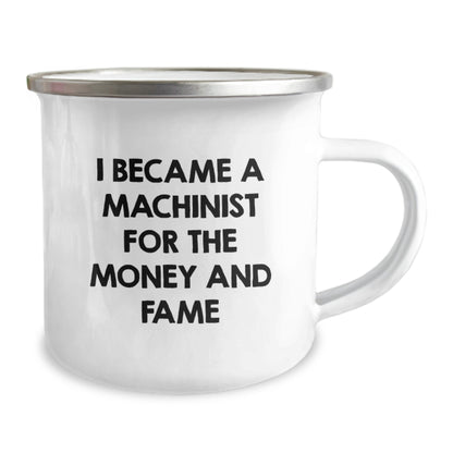 Machinist Gifts from Men, Funny Machinist Camping Mug for Him, Christmas Unique Gifts for Friends, Perfect for Machinist - Image 2