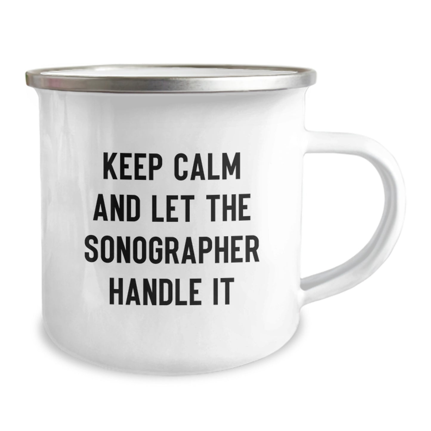 Funny Sonographer Gifts from Friends for Men, Women, Coworkers - Keep Calm And Let The Sonographer Handle It Christmas Unique Gifts for Sonographer - Image 2