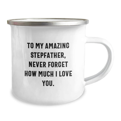 Inspirational Gifts for Stepfather from Family - Funny Camping Mug for Dad - Christmas Unique Gifts for Stepdads - Gifts from Family to Stepfather - Image 2