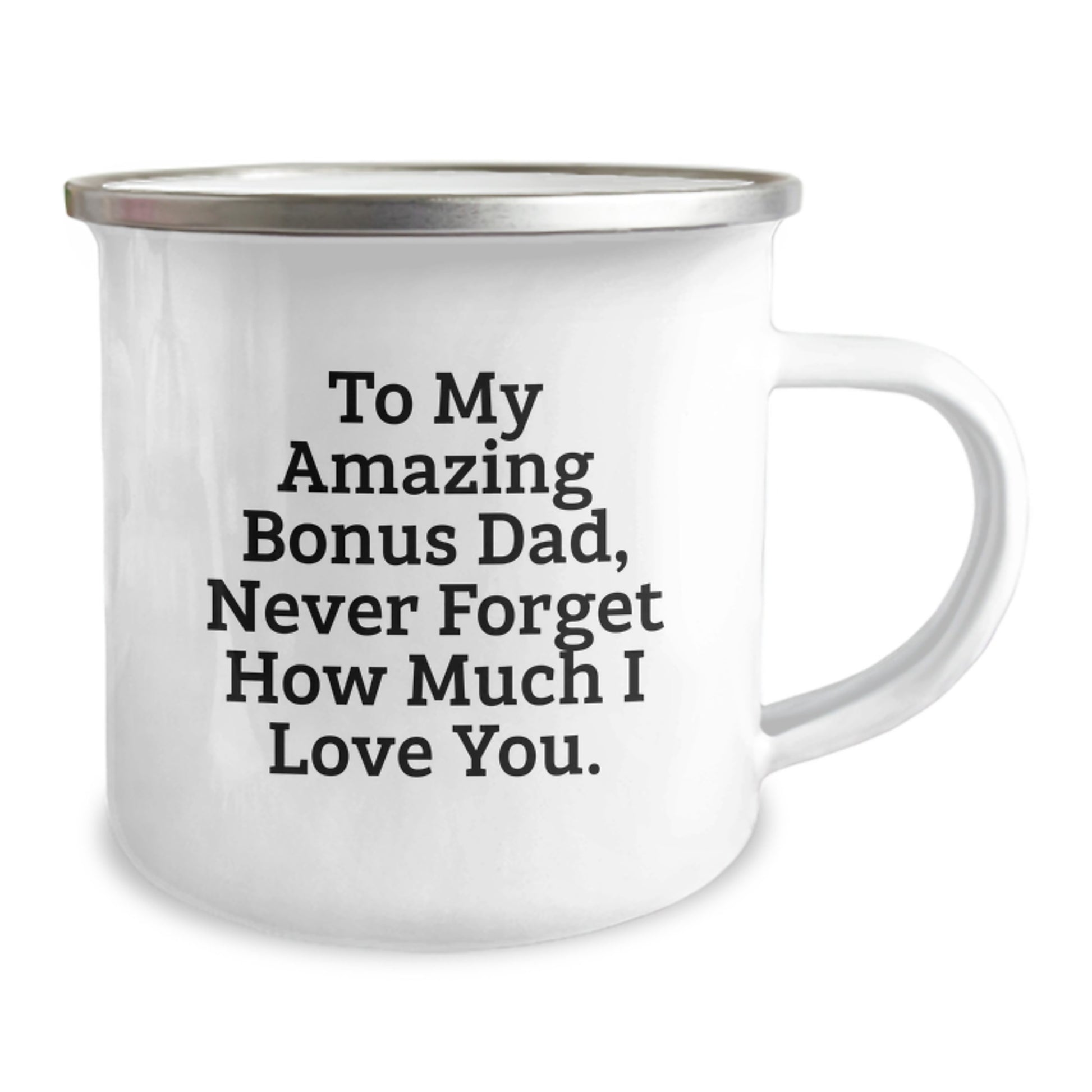Funny Bonus Dad Gifts from Family - To My Amazing Bonus Dad - Christmas Unique Mugs for Men - Camping Mug with Inspiring Quote - Image 2