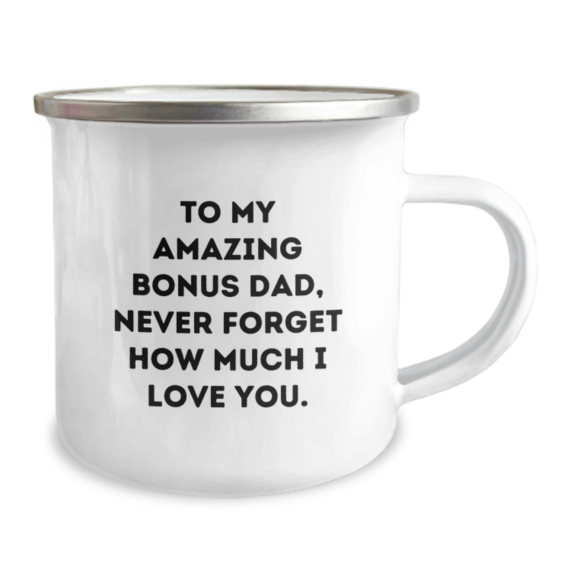 Funny Bonus Dad Camping Mug Gifts from Family to My Amazing Bonus Dad, A Christmas Unique Gift for Him to Remember - Image 2