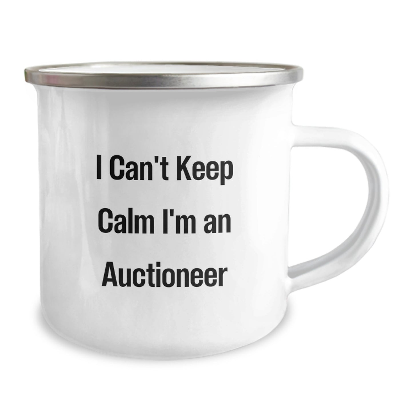 Funny Gifts from Friends and Family for Auctioneer Enthusiasts - I Can't Keep Calm I'm An Auctioneer Christmas Unique Gifts - Image 2